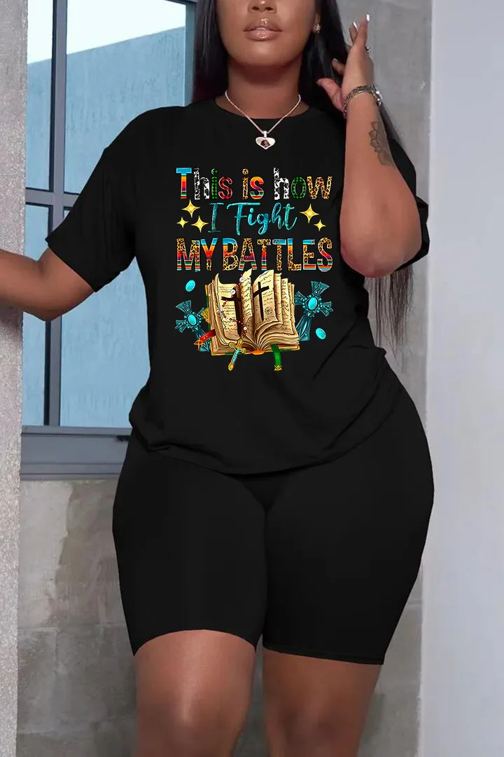 Sommer Damen anzug Mode druck Grafiken lässig Kurzarm Top Shorts plus Größe zweiteilige Set Trainings anzüge 2 Stück Outfit