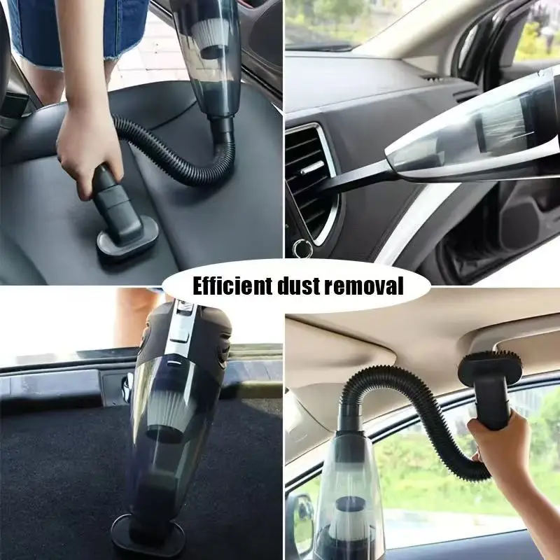 Aspiradora inalámbrica portátil, aspiradora de mano recargable con succión potente, carga rápida para pelo de mascota en casa y coche