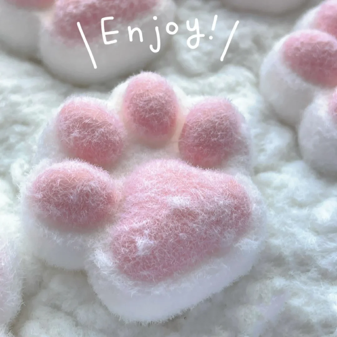 Mochi Taba Squishy ใหม่ Fidget ของเล่น Mini Kawaii Plush Cat Paw ซิลิโคนขนาดเล็ก Cat Paw น่ารักสีชมพูแมวเท้า