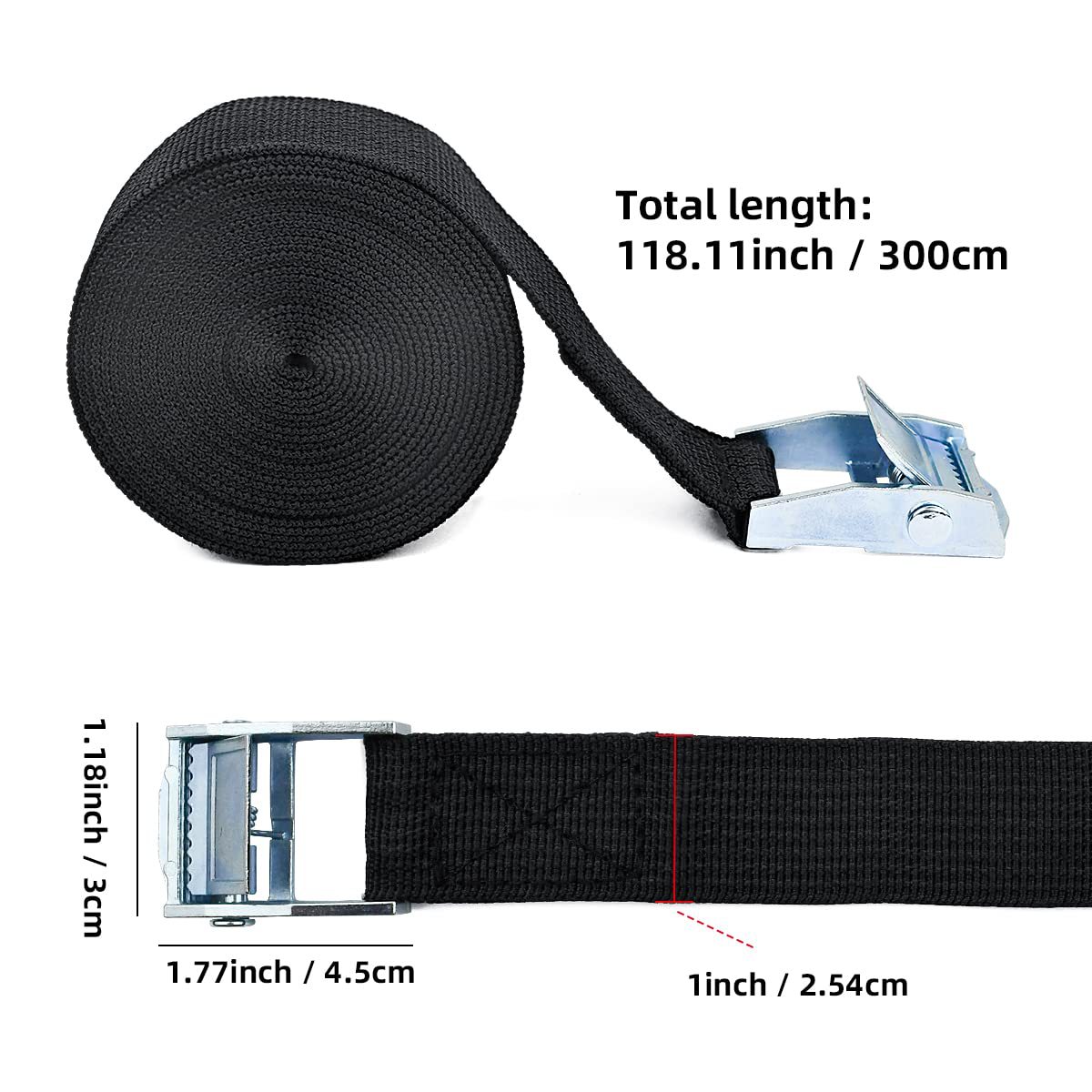 2m fivela tie-down cinto correias de carga para carro motocicleta bicicleta com fivela de metal corda de reboque forte cinto de catraca para saco de bagagem