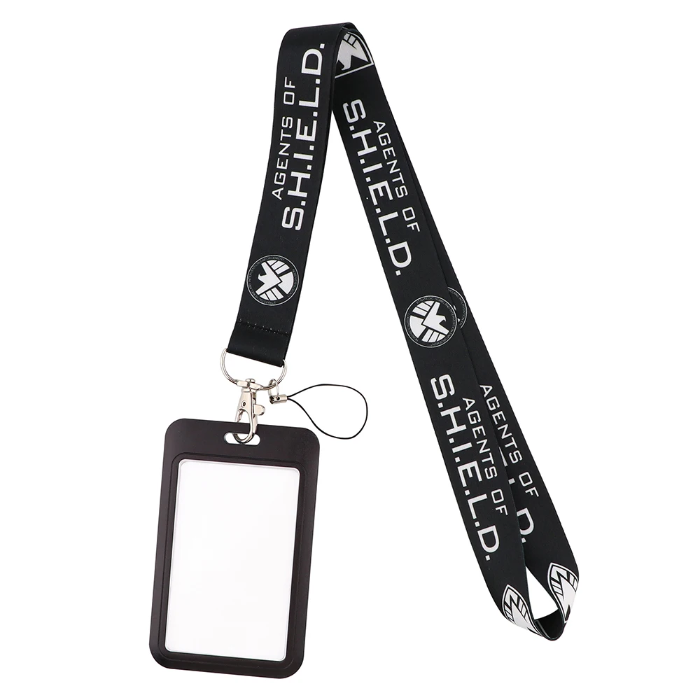 Ransitute R2751 película moda cordones ID insignia titular Bus Pass funda cubierta Slip banco tarjetero correa tarjetero
