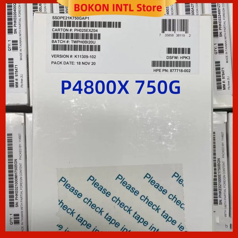 New Unopened Boxed SSD DC P4800X SERIES 1.5T 750GB 375GB U2 NVME 2.5" SSD Server Enterprise SSDPE21K015TA01 for Intel Optane