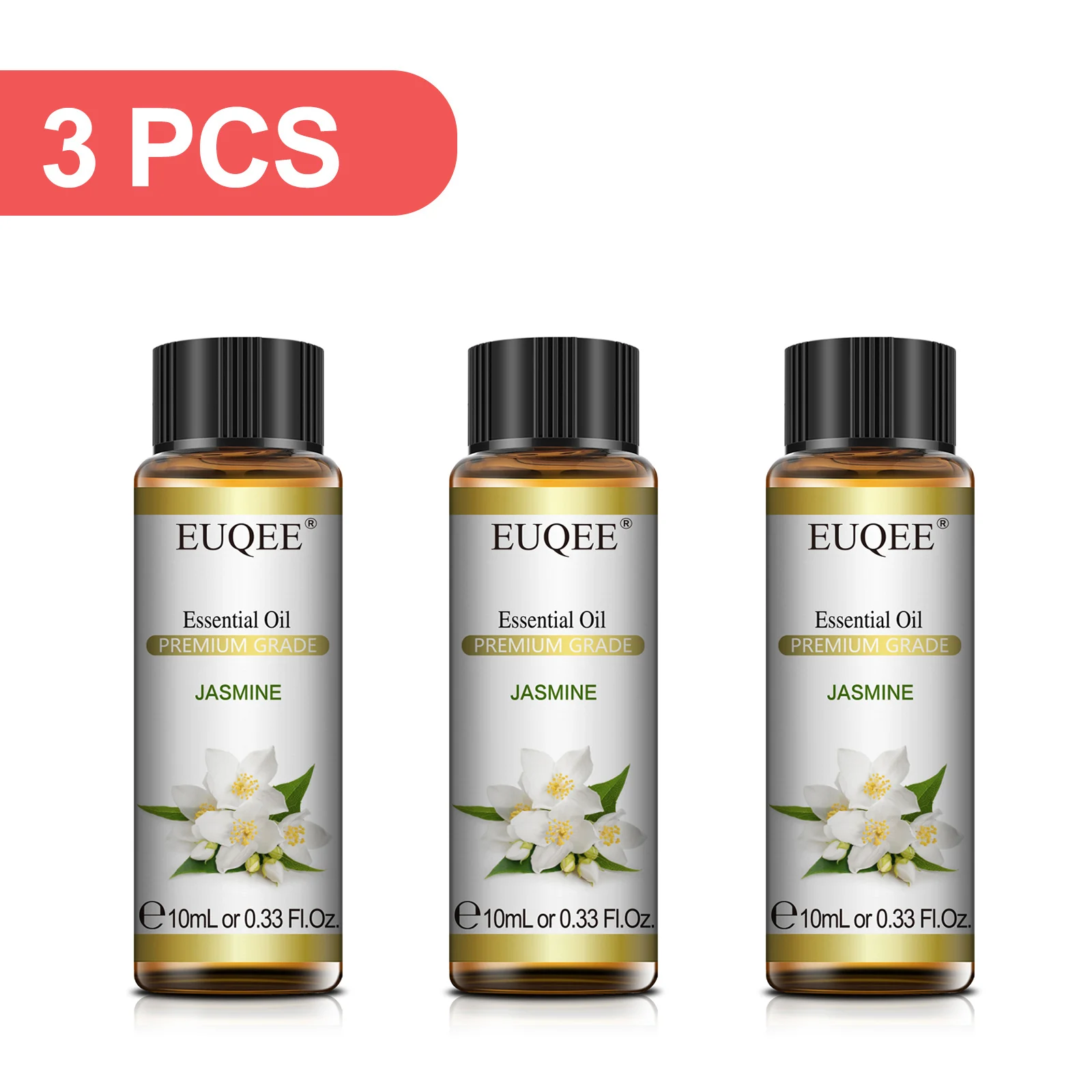 EUQEE 3PCS 10ml Pure Plant Essential Aromatherapy Oils Sandalwood Cedarwood Citronella Cinnamon Aroma for Humidifiers Diffusers