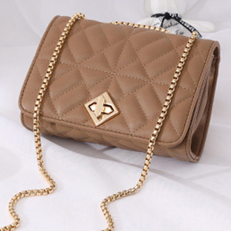 Bolsos de piel sintética para mujer, bandolera con cadena gruesa, 2023