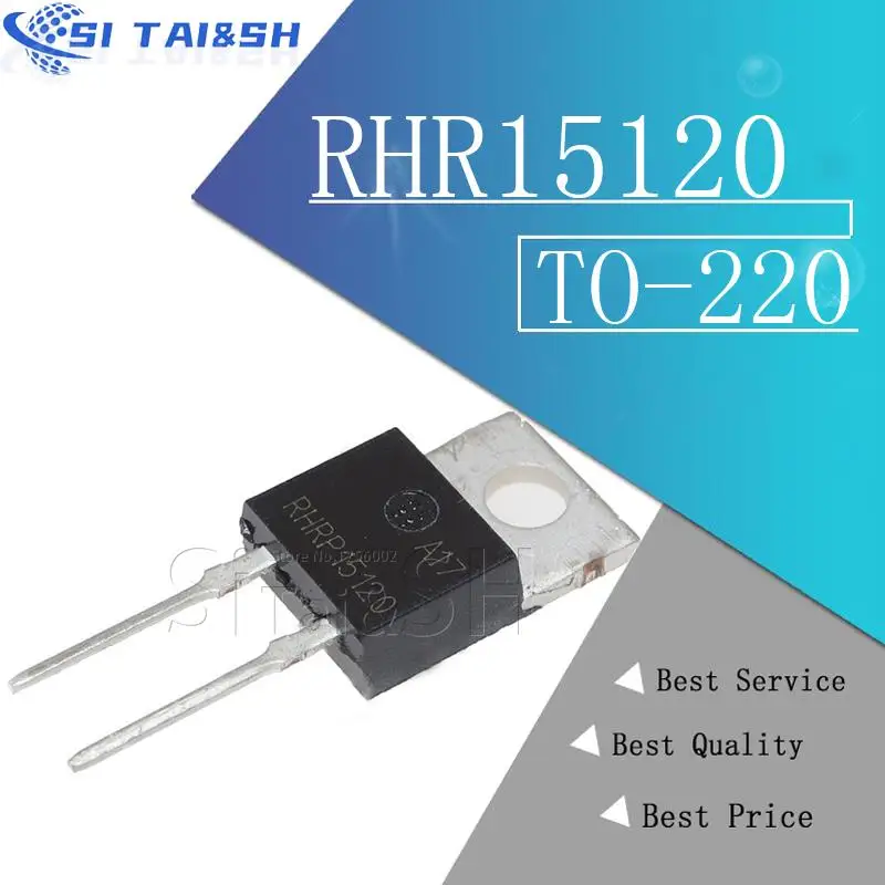 10 Uds RHR15120 RHRP15120 1200V 15A sistema de datos