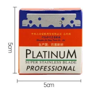 100PCS Single-sided Razor Blades Men's Safety Shaver Stainless Steel Manual Razor Blade Barbershop Styling Shaving Supplies