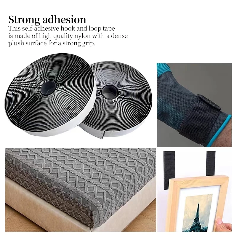 10M * 2 20/25/30/50 มม.Magic เทป SelfAdhesive Hook และ LOOP Fastener สติกเกอร์ไนลอน velcros adesivo เทปเย็บกาวกาว