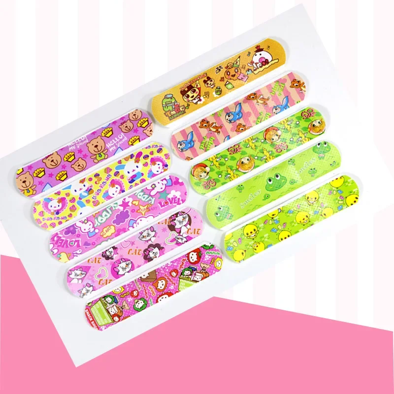 120 ชิ้นน่ารักการ์ตูน Medical Patch กันน้ําแผลกาวผ้าพันแผลกันฝุ่น Breathable First Band Aid กาวสําหรับเด็ก