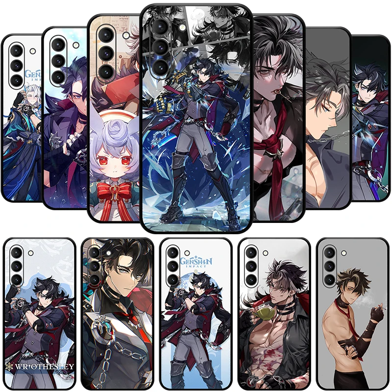 Чехол для телефона Wriothesley Genshin Impact Cryo, 5 звезд, для SAMSUNG Galaxy S23 Ultra S22 + S21 FE S20 A54 Note20Plus A53