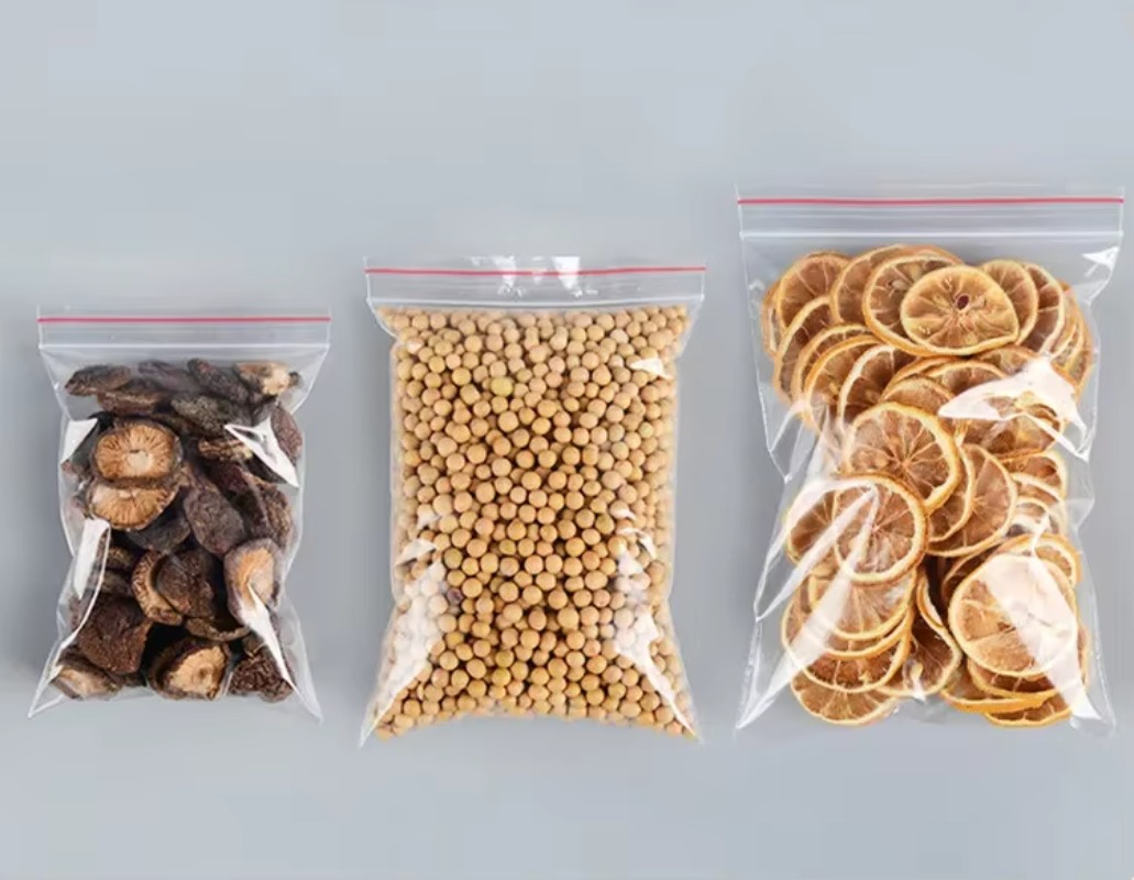 50 mícrons 100 unidades/pacote alta clara pe zip lock sacos resealable plástico açúcar doces frutas secas em pó livros presentes biscoitos malotes