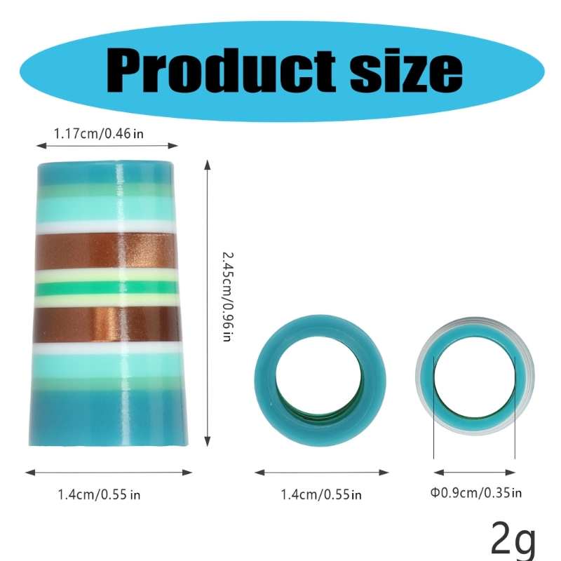 10Pcs Golfing Tapered Ferrules Fit 0.35Inch 0.37Inch Tapered and Parallel Shafts Colorful Striped Golfing Iron Ferrules