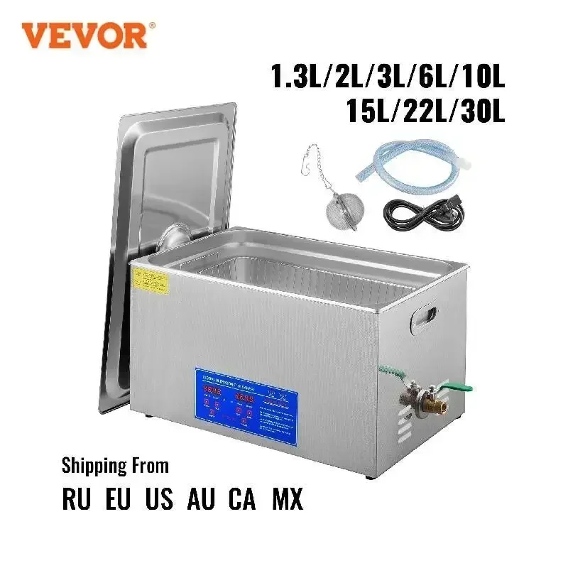 VEVOR 1,3 L 2L 3L 6L 10L 15L 22L 30L Ultraschallreiniger Lave-Dishes Tragbare Waschmaschine Spülmaschine Ultraschall Haushaltsgeräte