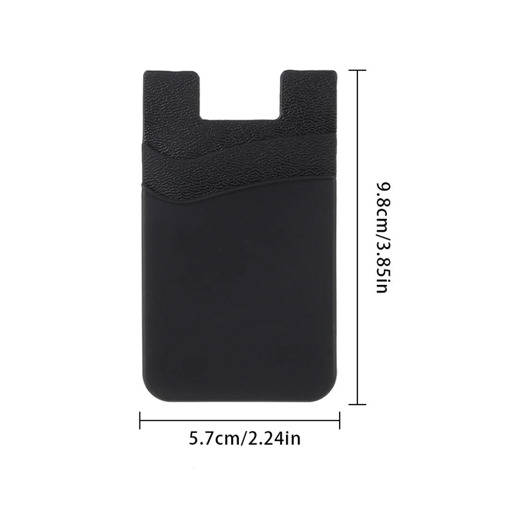 1PC แฟชั่นผ้ายืดหยุ่นผู้ถือบัตรโทรศัพท์มือถือกระเป๋าสตางค์โทรศัพท์มือถือกรณีบัตรเครดิตผู้ถือกาวสติกเกอร์กระเป๋า