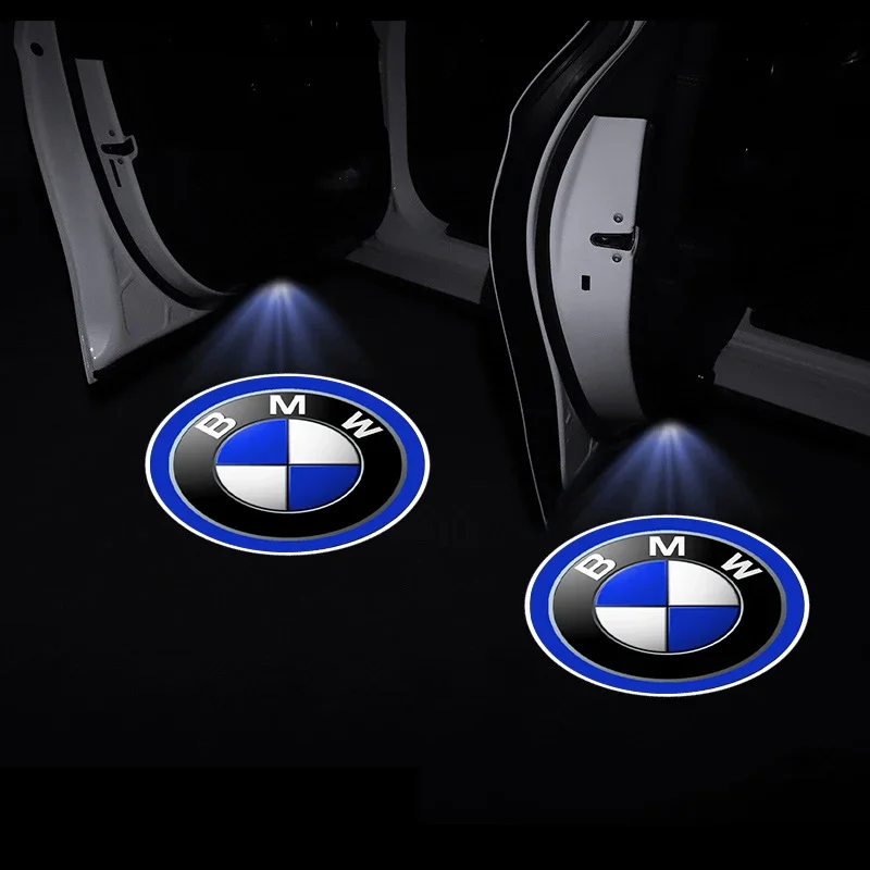 1/2 Uds. Lámparas de proyector de puerta de coche emblema de luz LED de bienvenida para BMW M M1 M2 M3 M4 M5 M6 M8 X3 X4 X5 X6 E34 E36 E60 E90 E46 E39 E70