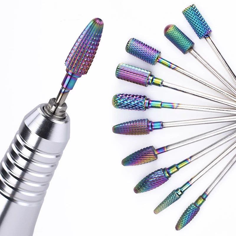 Cacbua Vonfram Móng Bit Xay Cắt Burrs Đinh Chạy Điện Mũi Chân Cắt Sạch Dụng Cụ Làm Móng Tay Bộ Đệm Mũi Khoan