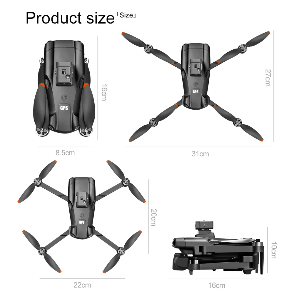 XIAOMI MIJIA V198 MAX GPS Drone New with 8k professional HD camera  WiFi/5G Brushless Foldable Quadcopter remote control Drone