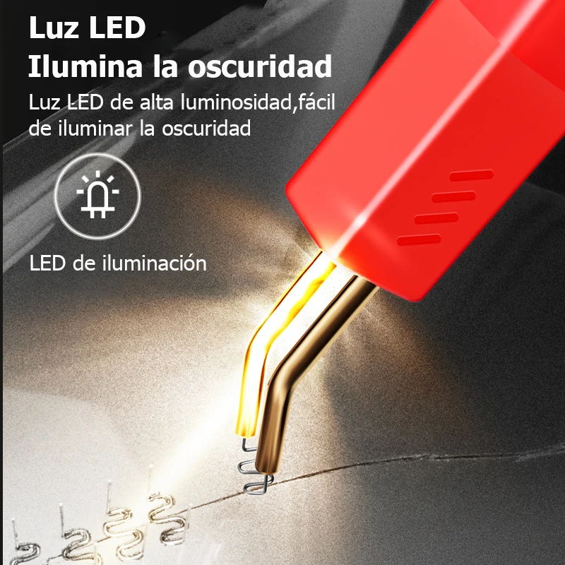 Tocha de reparo de pára-choques, soldador de plástico, grampeador de calor, kit de reparo de pára-choques, ferro de solda de reparo de plástico com kit de reparo