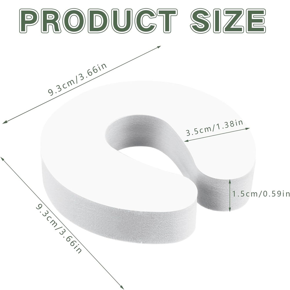 6 peças conjunto de rolha de porta de espuma macia anti-pitada rolha de porta anti-pitada protetor de segurança infantil rolha de porta almofada de espuma macia