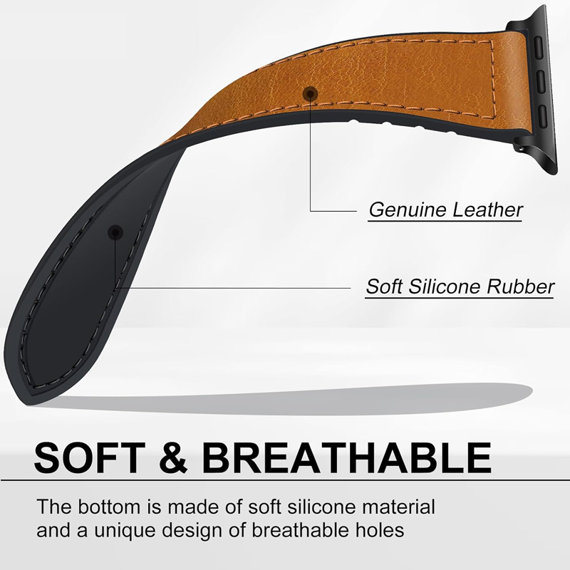 Apple Watch用の本革シリコンストラップ,Apple Watch用の純正レザーストラップ45mm 44mm 40mm 42mm 41mm,ウルトラ49mm,iwatchシリーズ9,8,7,6,5se