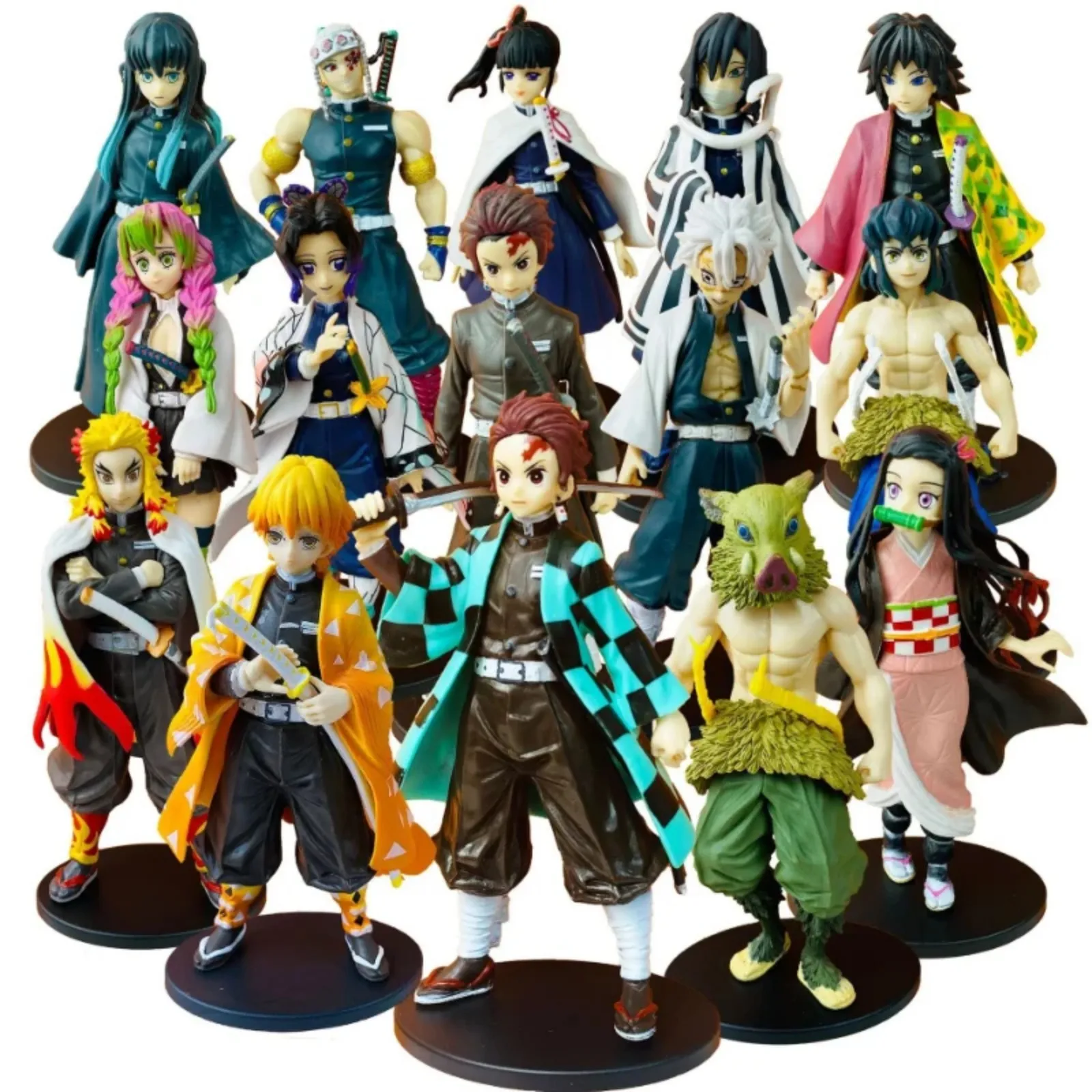 鬼滅の刃公式アニメフィギュア 高品質キャラクターモデル コレクタブルスタチュー PVC製 ファンへのギフト