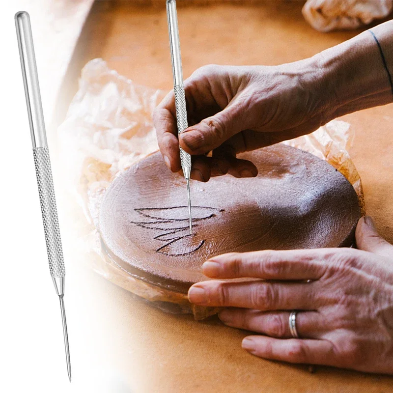7 Pin Lông Vũ Dây Họa Tiết Gốm Sứ Dụng Cụ Điêu Khắc Đất Sét Mô Hình Dụng Cụ Tự Làm Đồ Gốm Bàn Chải Đồ Gốm Dụng Cụ Bánh Phụ Kiện