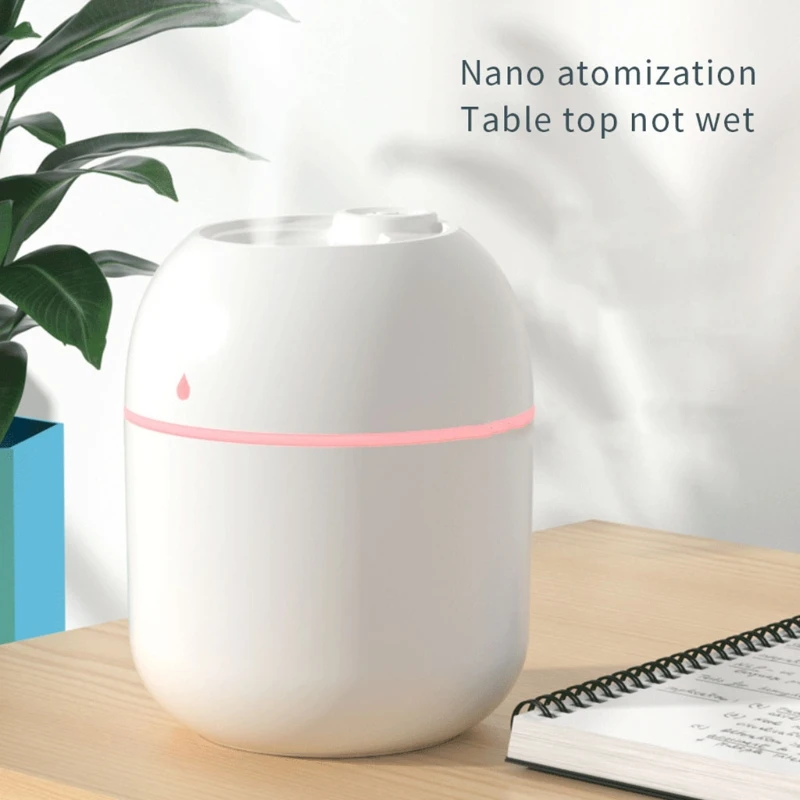 แบบพกพา 220ml H2o มินิถ้วย Sprayer Mist humidifier Double WET AROMA Essential Oil Diffuser รถ USB Air Humidifier