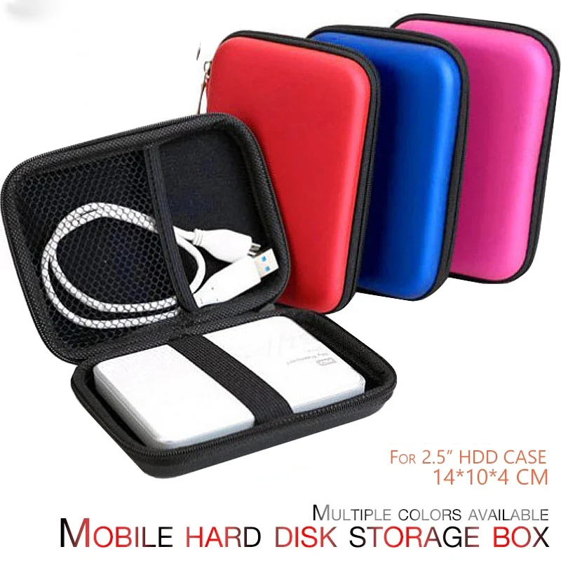 Estojo organizador de cabos de dados e Bluetooth · Bolsa de armazenamento com zíper EVA para discos rígidos · Bolsa de armazenamento de disco rígido USB externo