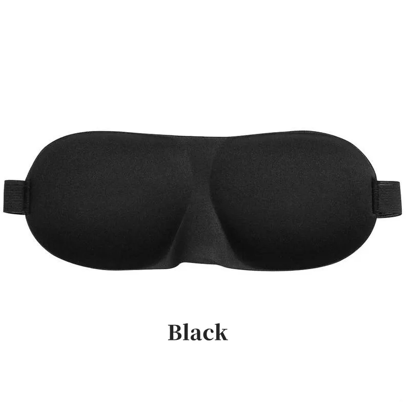 Contoured Sleep Eye Mask - 3D Concave Blindfold for Men & Women, Light Blocking Night Mask for Deep Sleep