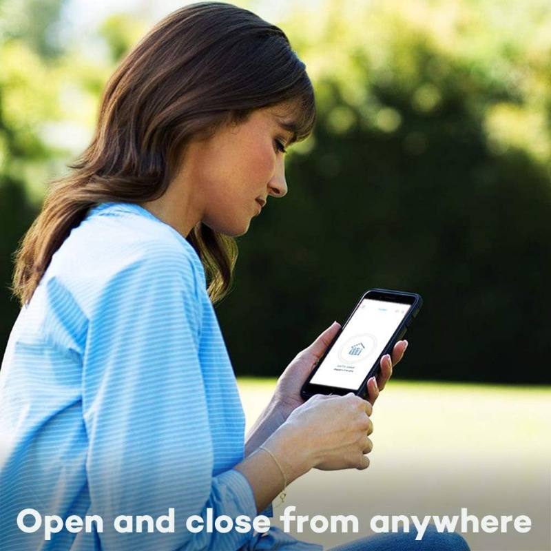 Smart Garage Door Opener - myQ Smartphone Controlled - Chain Drive, Wireless Keypad Included