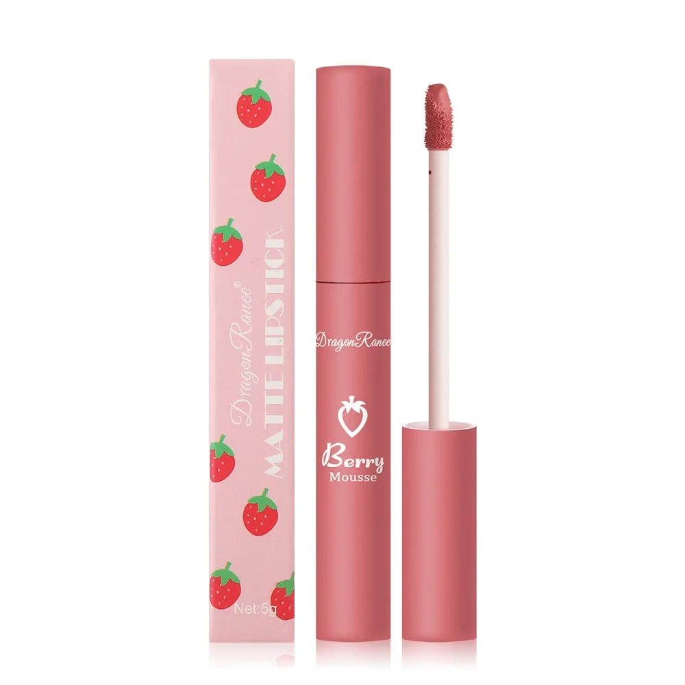 Lápiz labial mate de terciopelo resistente al agua, sin taza sumergida, barras de labios líquidas antiadherentes de larga duración, maquillaje para mujer, brillo de labios, cosméticos