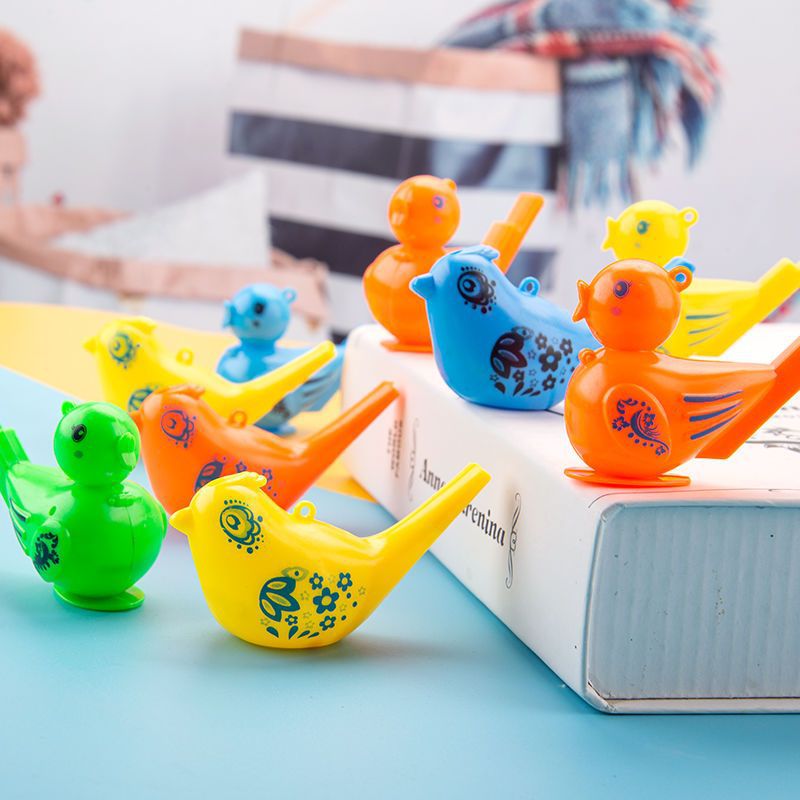 Coloured Drawing Water Bird Whistle Bathtime Musical Toy for Kid Early Learning Educational Children Gift Toy Musical Instrument