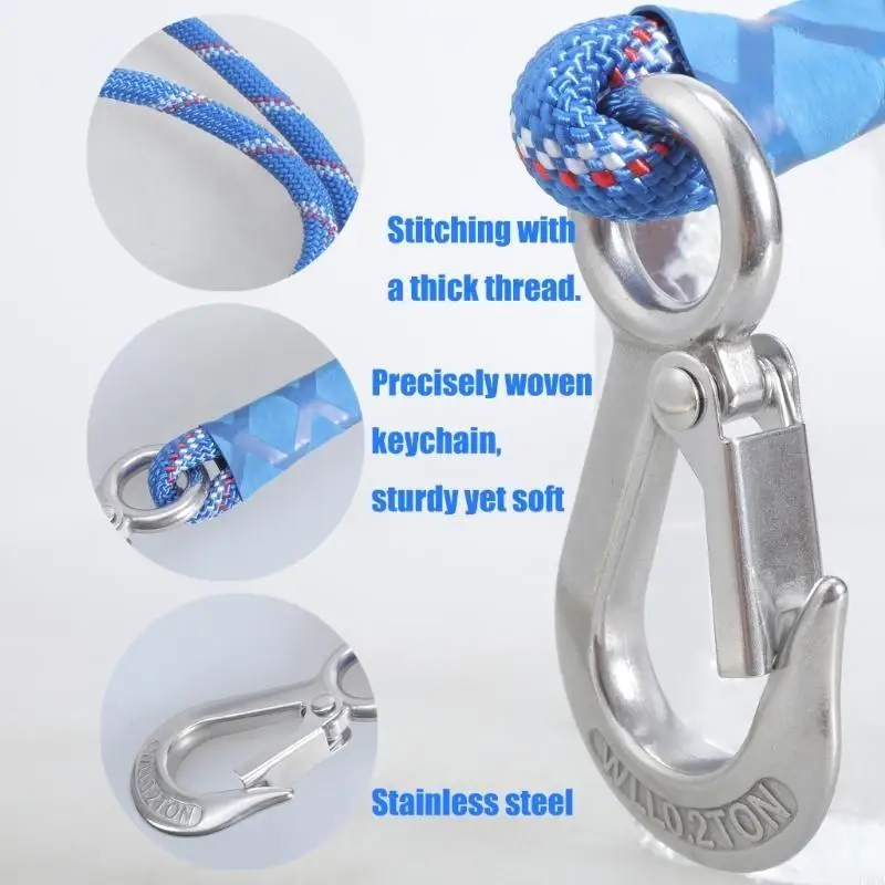 Dây võng Đu xoay Tệp 100cm Thích hợp cho cây ngoài trời và sân chơi được đặt với móc không gỉ