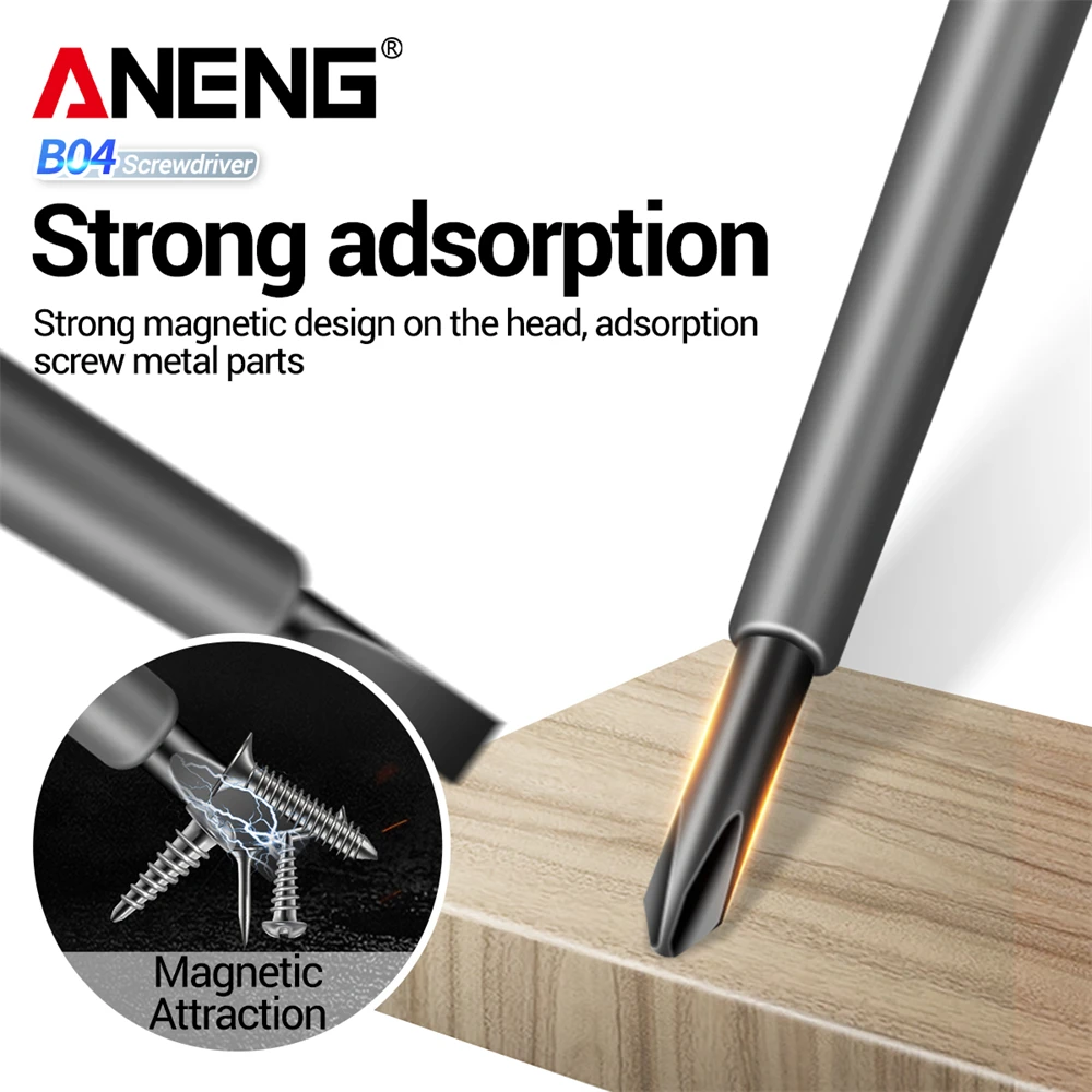 ANENG B04 Slotted/Phillips ไขควงหลอดนีออนตัวบ่งชี้ Non-Contact ฉนวนเครื่องทดสอบช่างไฟฟ้าเครื่องตรวจจับกระเป๋าปากกาเครื่องมือ