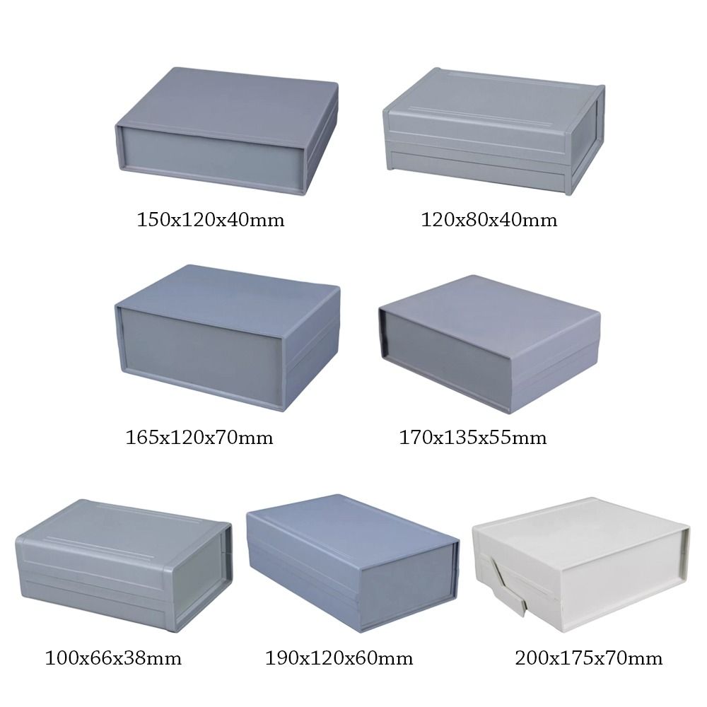 7 Sizes Plastic Waterproof Grey Housing Instrument Case Plastic Electronic Project Box Electric Supplies USB Power Junction Box
