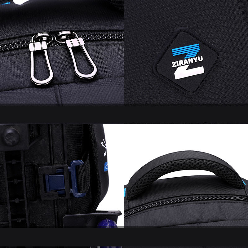 子供用の2/6人の車輪付きのランドセル,男の子用の車輪付きのリュックサック,学校用の旅行かばん,ブックバッグ