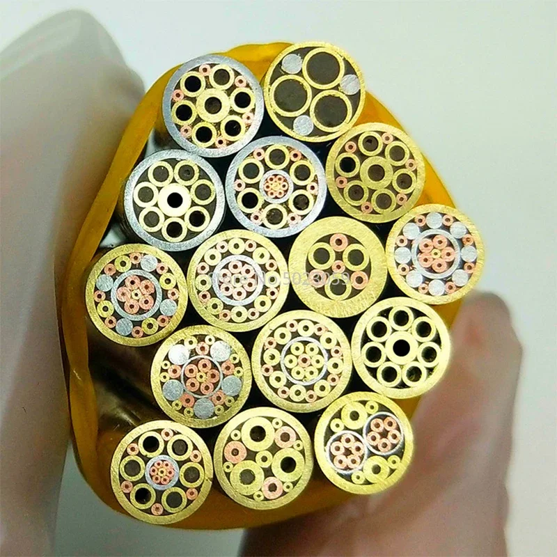 Perno a mosaico da 6 mm Rivetti per manico a coltello vite in ottone Mosai Rivetti tubo d'acciaio per chiodi Più design stile squisito lunghezza 90 mm