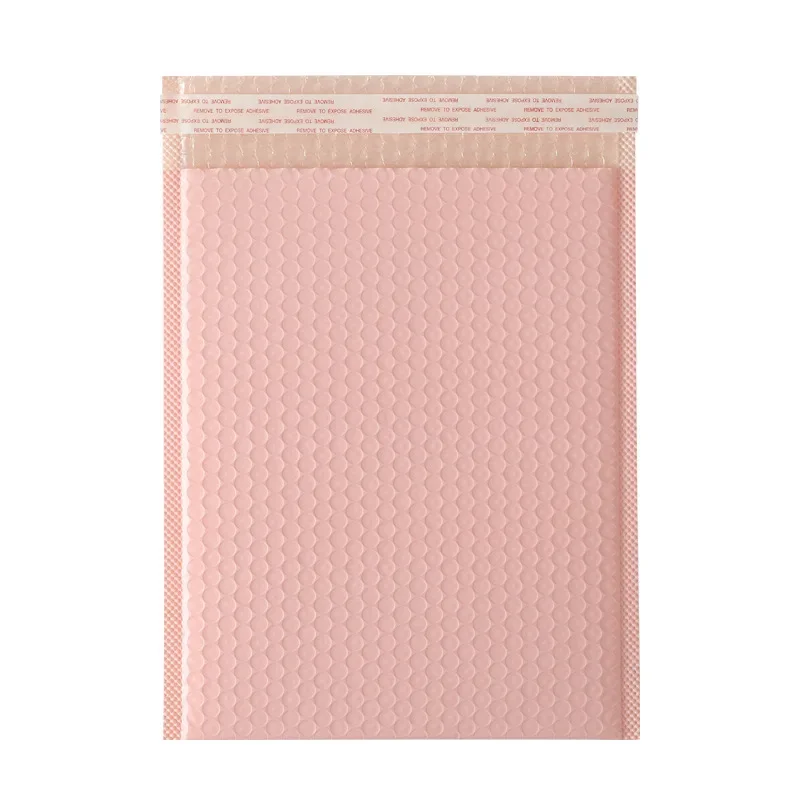 Bolha mailer quakeproof rosa envelopes acolchoados mailer poli para embalagem de presente auto selo saco de envio estofamento rosa