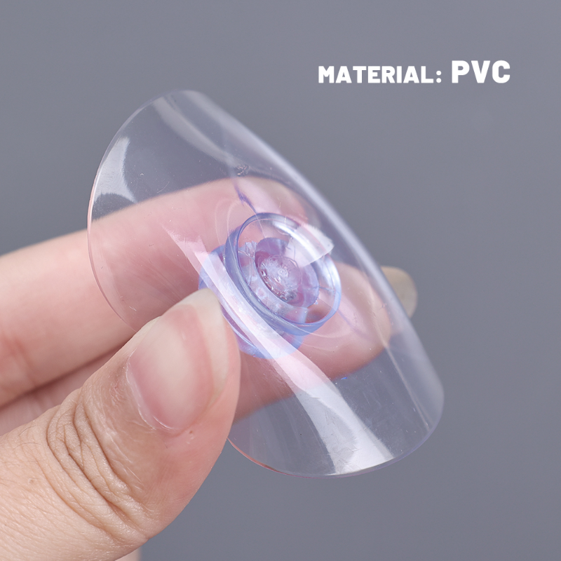 10Pcs Transparent PVC Suction Cup Mushroom Head Sucker for Glass Window Strong Vacuum Suckers Hook Towel Hanger for Home Decor