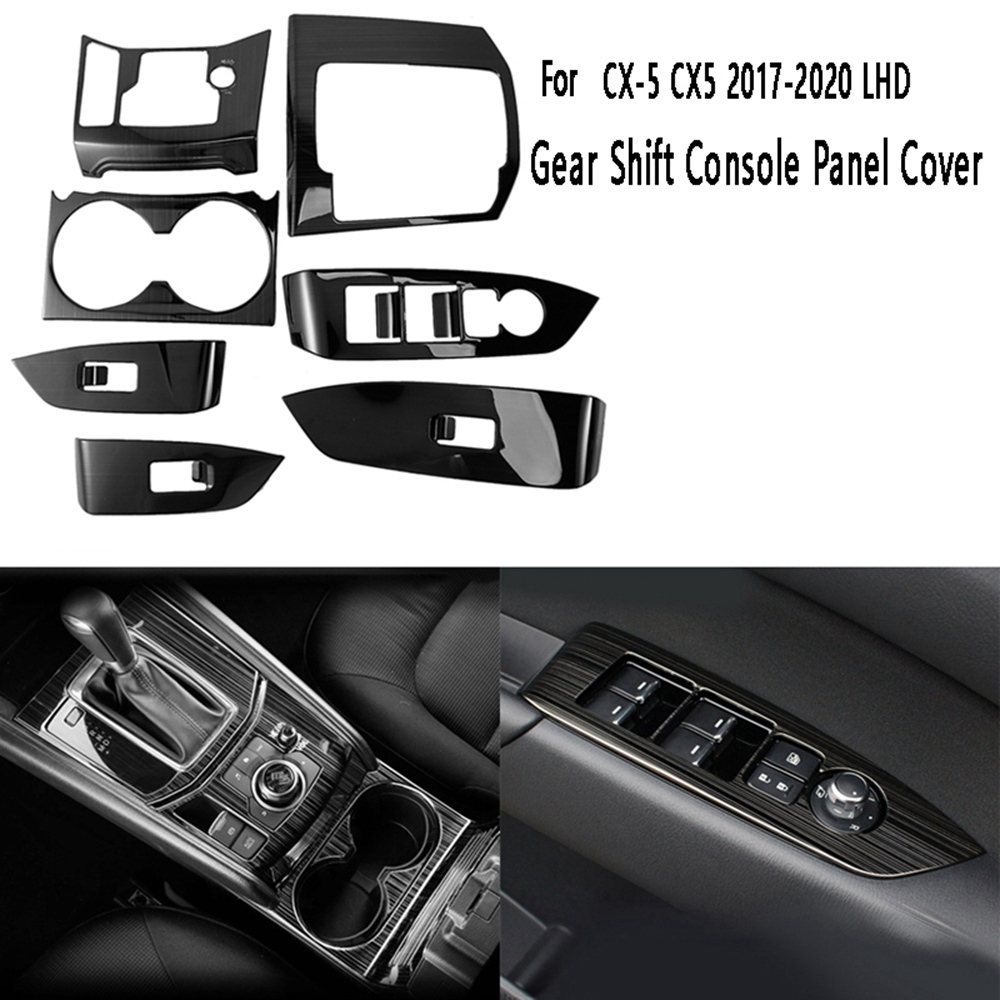 1 Set Car Gear Shift Console Panel Cover pour Mazda CX-5 CX5 2017-2020 LHD