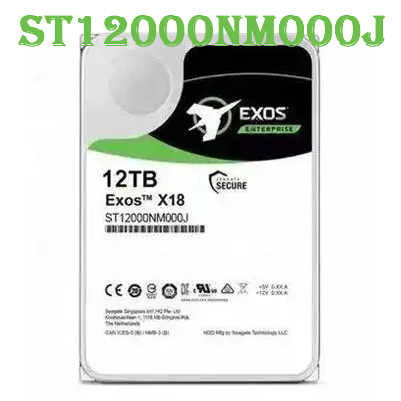 Für Seagate-12TB (ST12000NM000J) SATA Großhandelspreis Exos X18 HDD 3,5 Zoll 7,2k 256M Festplatte für Server