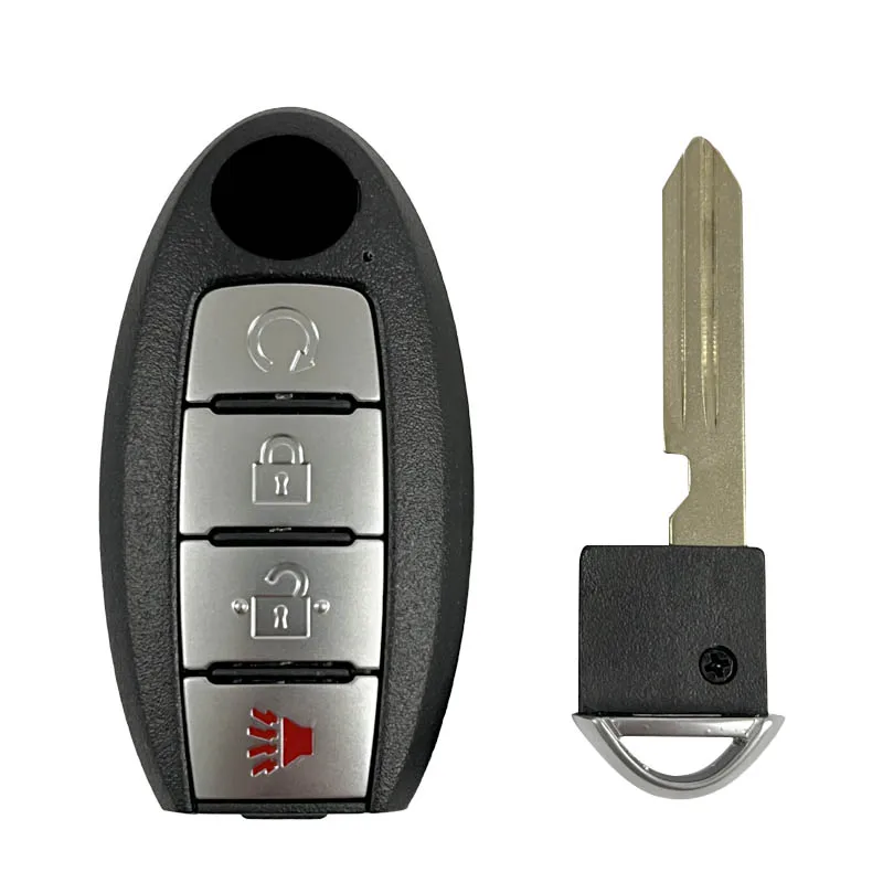 CN027078 Chip Kicks untuk Kicks 2018 + Smart Key 4 tombol HITAG AES Chip 4A Chip 433MHz Keyless Go