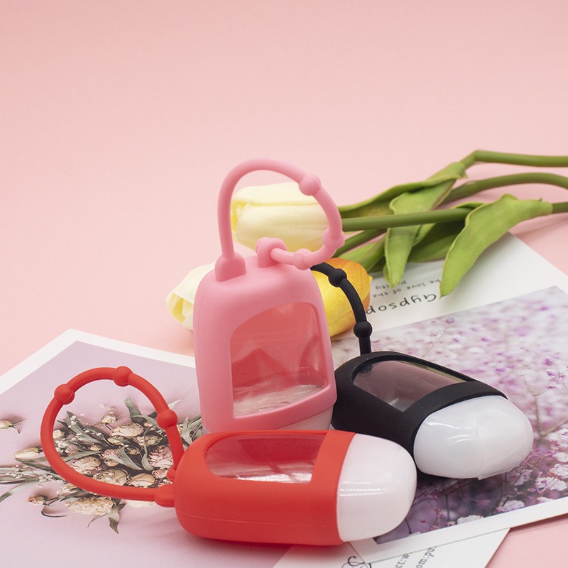 Silikon-Parfüm-Hülle, tragbarer Silikon-Händedesinfektions-Hülle für den Außenbereich, Parfüm-Hülle für ein Auto-Parfüm