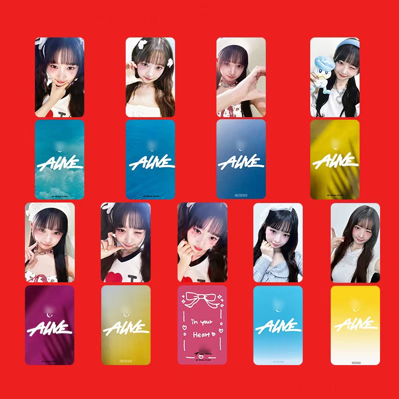 KPOP ALIVE Japanese Album PhotoCard GAEUL LEESEO REI WonYoung Personal Selfie Card YuJin LIZ Fans Collection