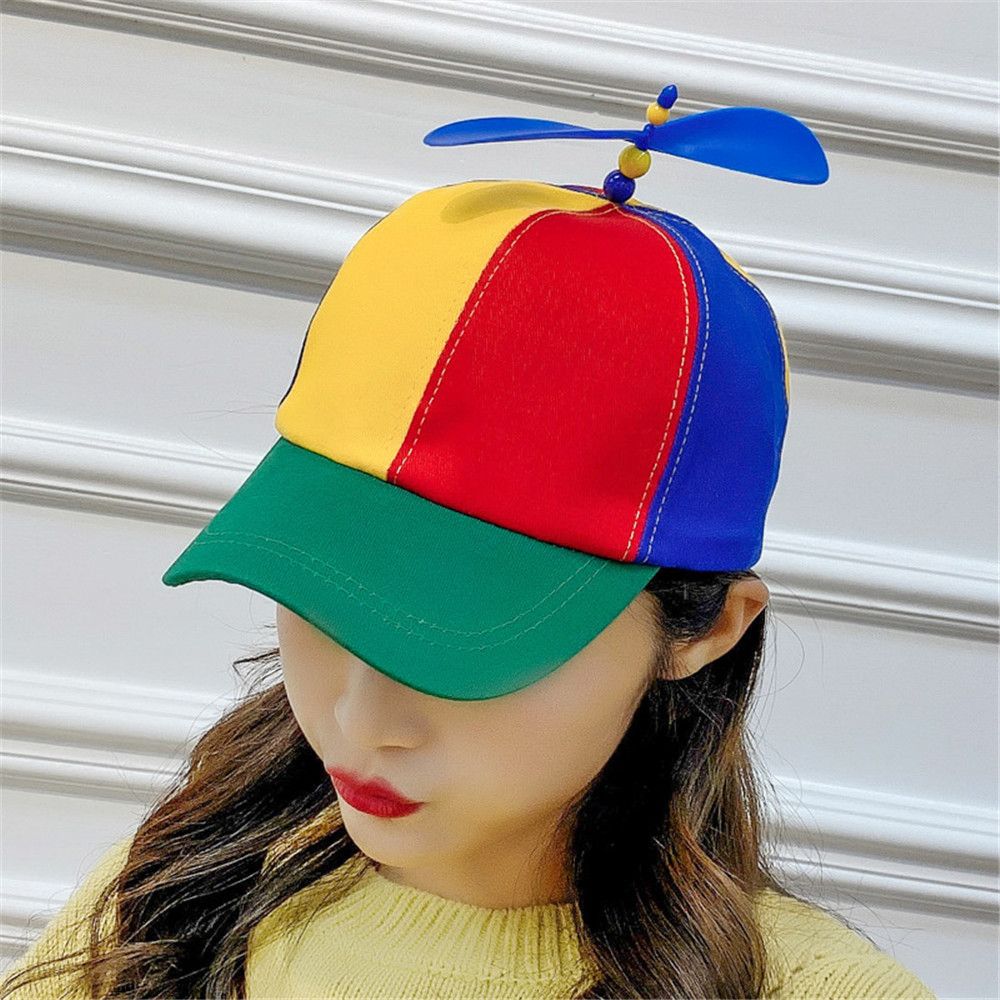 1/2PC Funny Snapback Hat Helicopter Propeller Adventure Dad Hat Rainbow Bamboo Dragonfly Baseball Cap For Adult Kids Boys Girls