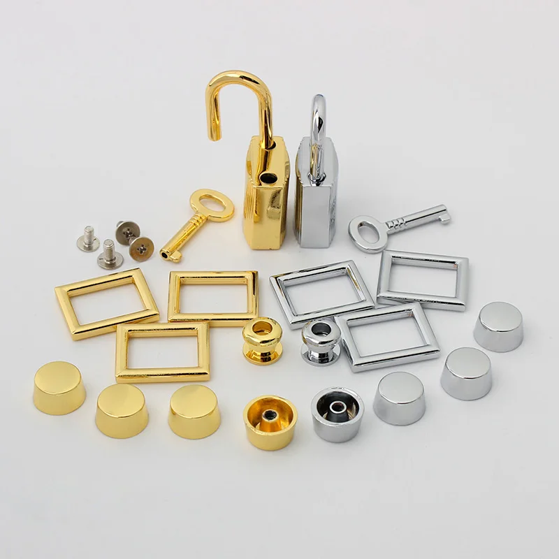 Cerraduras de bolsa de Metal a la moda, conjunto Lcok para bolsos, cierres de mano, cierres a presión, accesorios para cajas de Hardware para manualidades DIY