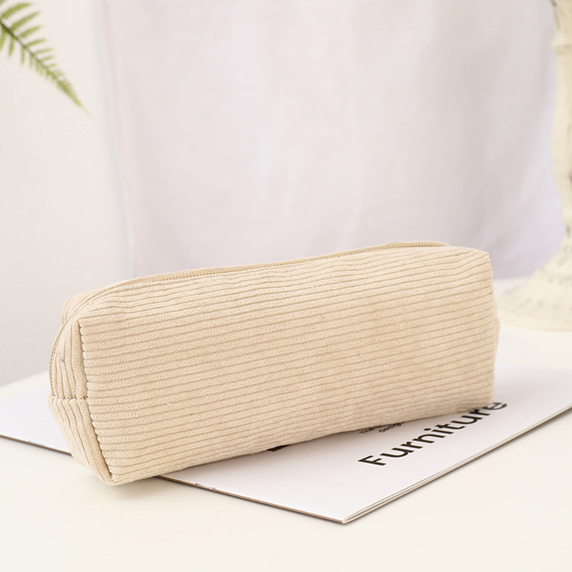 コーデュロイ鉛筆ケース韓国文具鉛筆ポーチ Estuche アブラソコムツサメペンケース学用品 Trousse Scolaire 鉛筆ケース