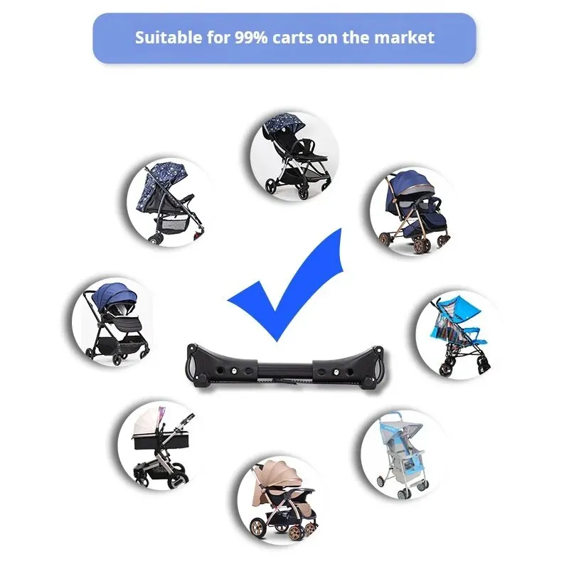 3pcs conectores de carrinho ajustáveis, combinação gratuita simples de conectar e desmontar acessórios de carrinho