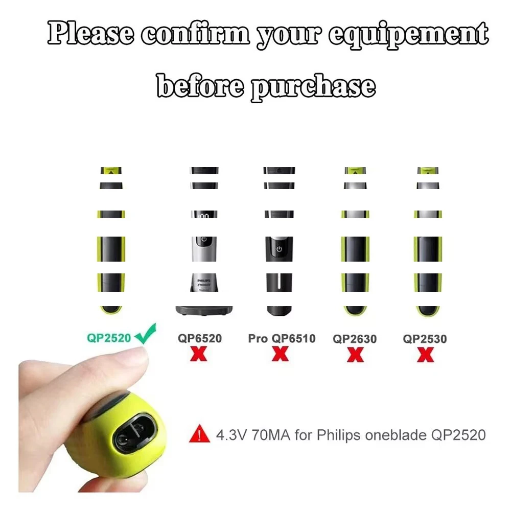 필립스 OneBlade QP2530/2520 면도기 보관용 가방/충전기/보호 커버 EVA 하드 여행용 휴대용 가방 커버 방수 케이스
