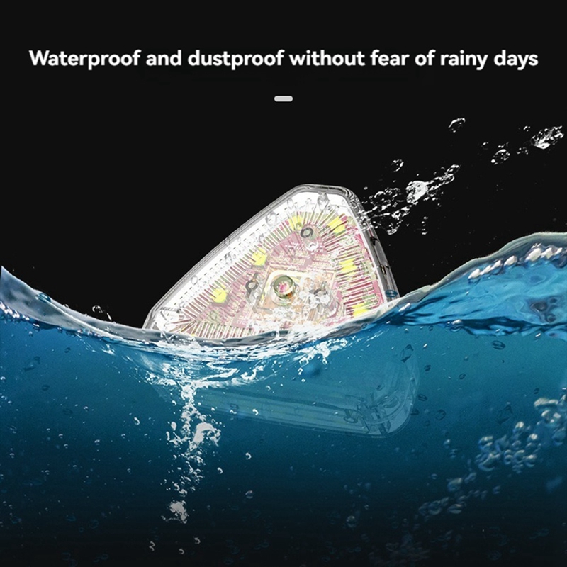 ミニワイヤレスLEDストロボライト,USB充電,防水,防塵,ドローン,車,トラック,自転車,ボート