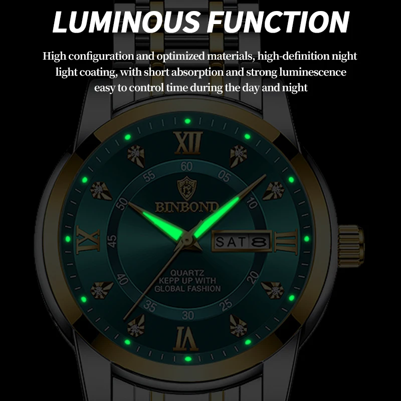 2024 Top Marke Luxus Mode Taucher Uhr Männer 30ATM Wasserdicht Datum Uhr Sport Uhren Herren Quarz Armbanduhr Relogio Masculino